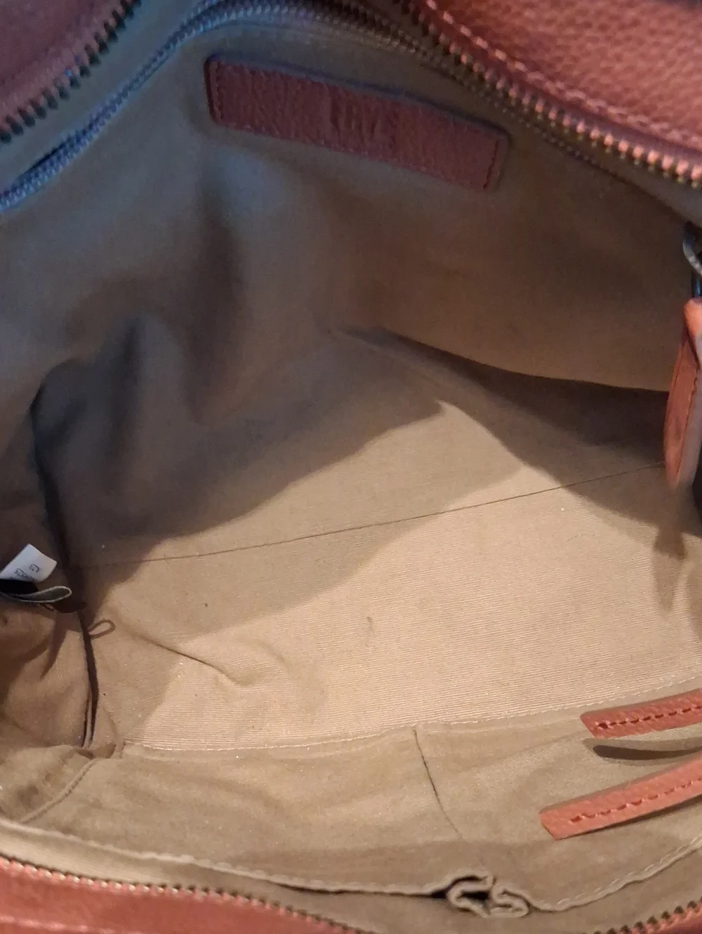 Frye Clay Brown Leather Satchel.